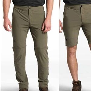 LOT of 2 men’s North Face convertible pants to shorts size 38